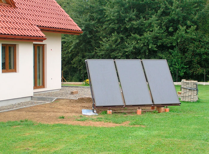 Отдельно стоящие солнечные панели для воды