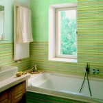 Зеленый в ванной комнате