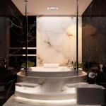 дизайн ванной комнаты в черно-белом тоне