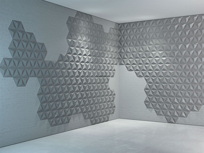 Декоративные плиты из бетона с эффектом 3D