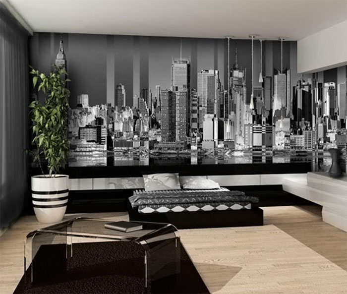 Фотообои нью йорк в интерьере современной квартиры