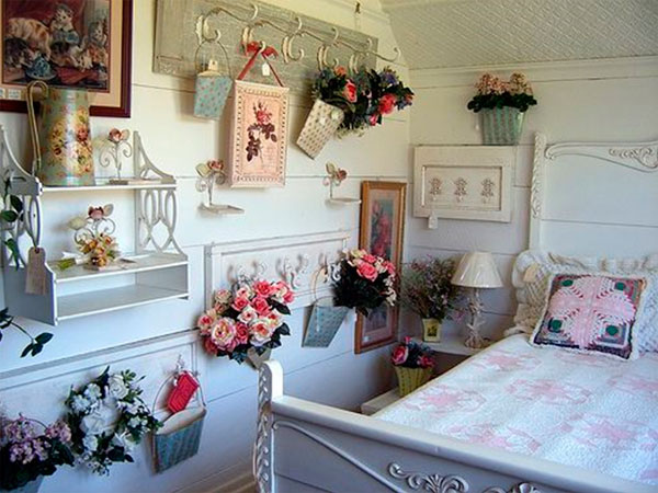 Спальня в стиле шебби шик, фото