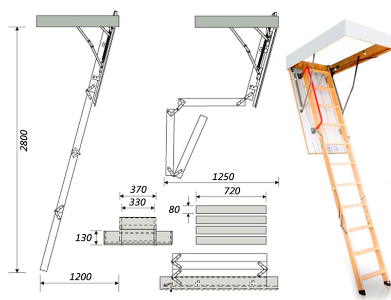 Чердачная лестница с люком размеры. Лестница чердачная складная ДЛС 045. Шарниры для чердачной лестницы чертеж. Чертеж шарнира чердачной лестницы с люком. Fakro LSF 500х800х2800 мм чердачная лестница.