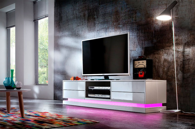мебель под телевизор в современном стиле
