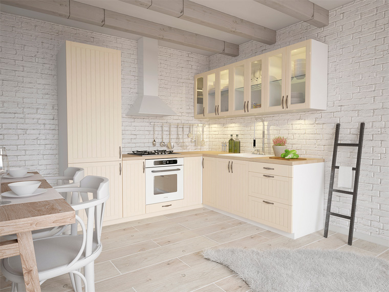 Белая кухня гостиная, дизайн интерьера, скандинавский стиль, фото