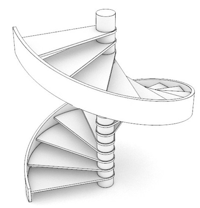 Спиральные или винтовые лестницы