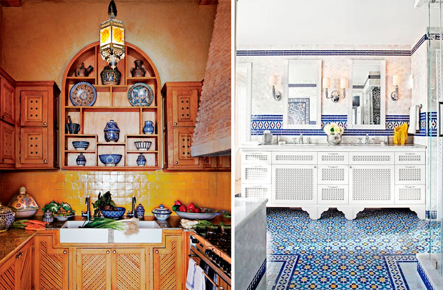 Марокканский стиль в интерьере кухни – правильно выбираем цвета