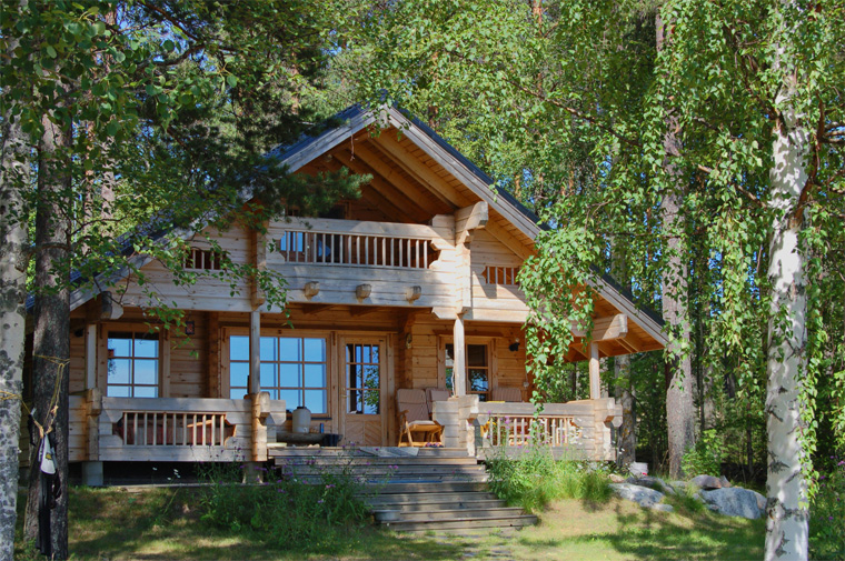 Фото. Деревянные дома, находящиеся в тесном контакте с природой, являются финским способом достижения умиротворения