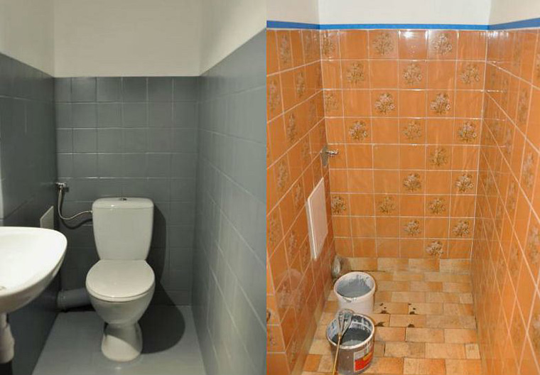 Ванная комната покраска или плитка